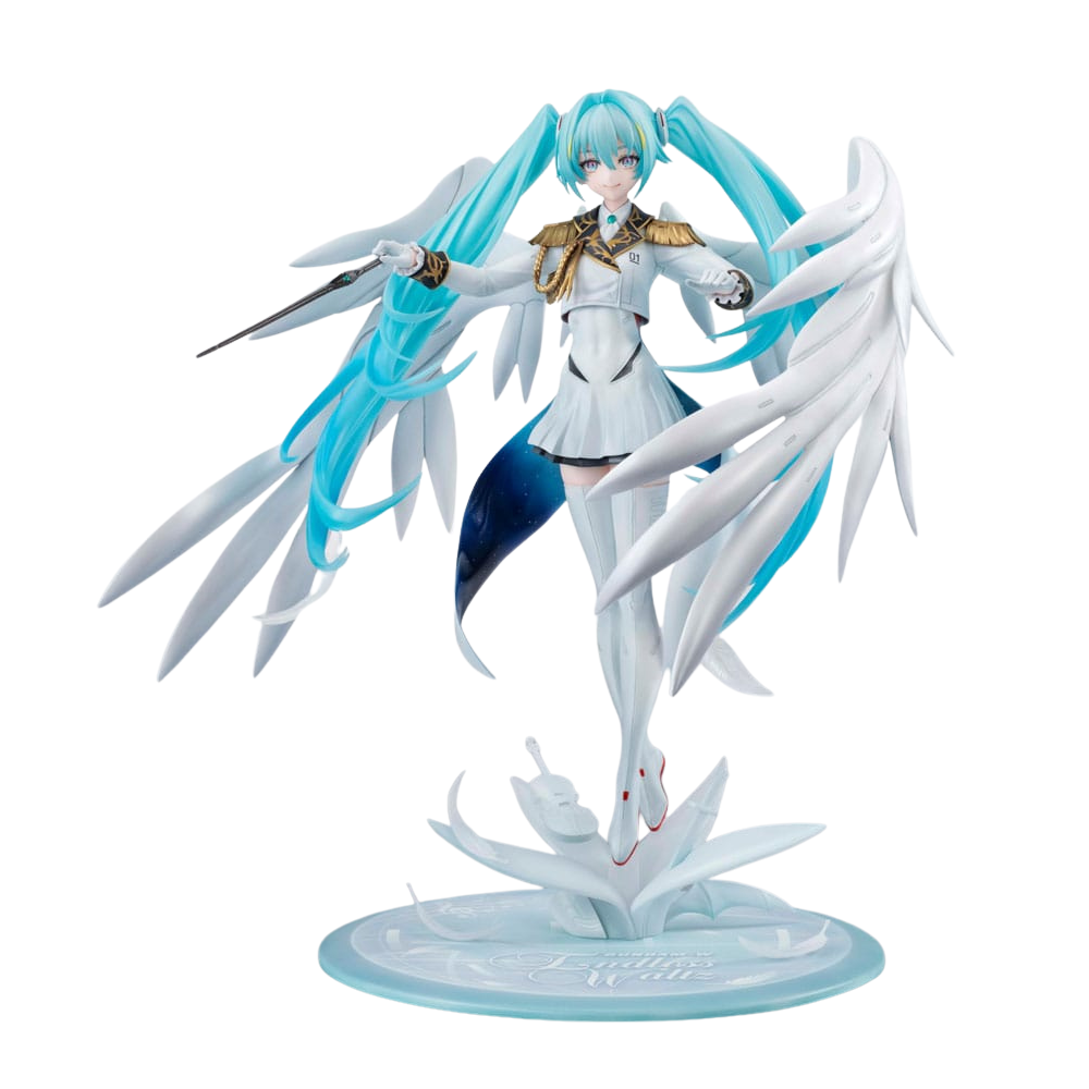 Mobile Suit Gundam x Hatsune Miku statuette PVC Lucrea Hatsune Miku x Wing Gundam Zero EW 45th Anniversary 27 cm
