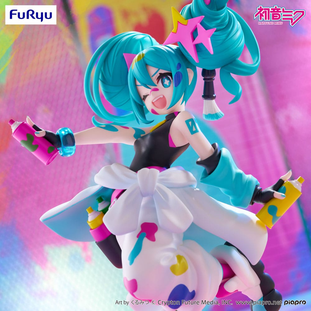 Hatsune Miku statuette PVC Trio-Try-iT Miku Paint Girl 19 cm