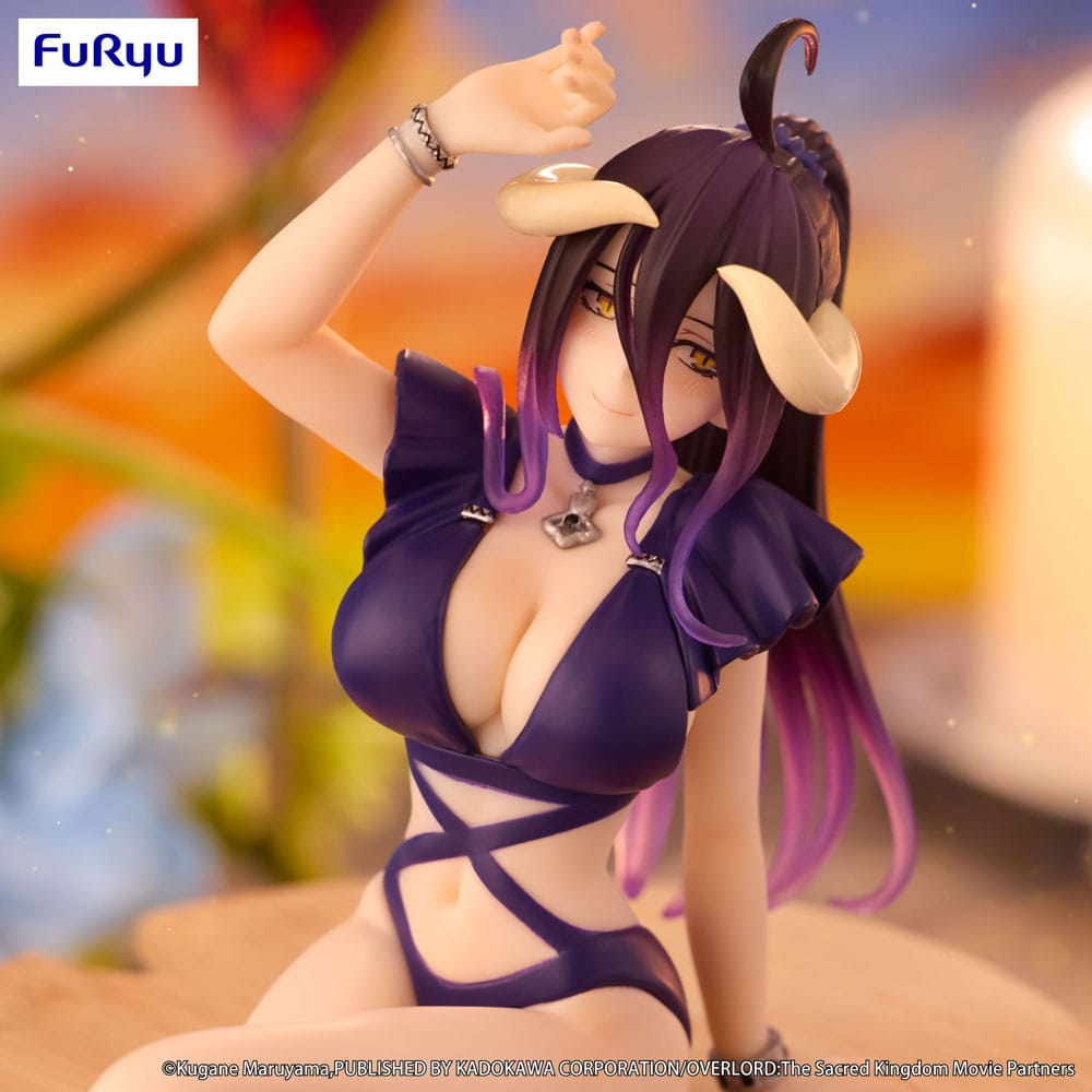 Overlord statuette PVC Noodle Stopper Albedo Swimsuit Dark Purple Color Ver. 16 cm