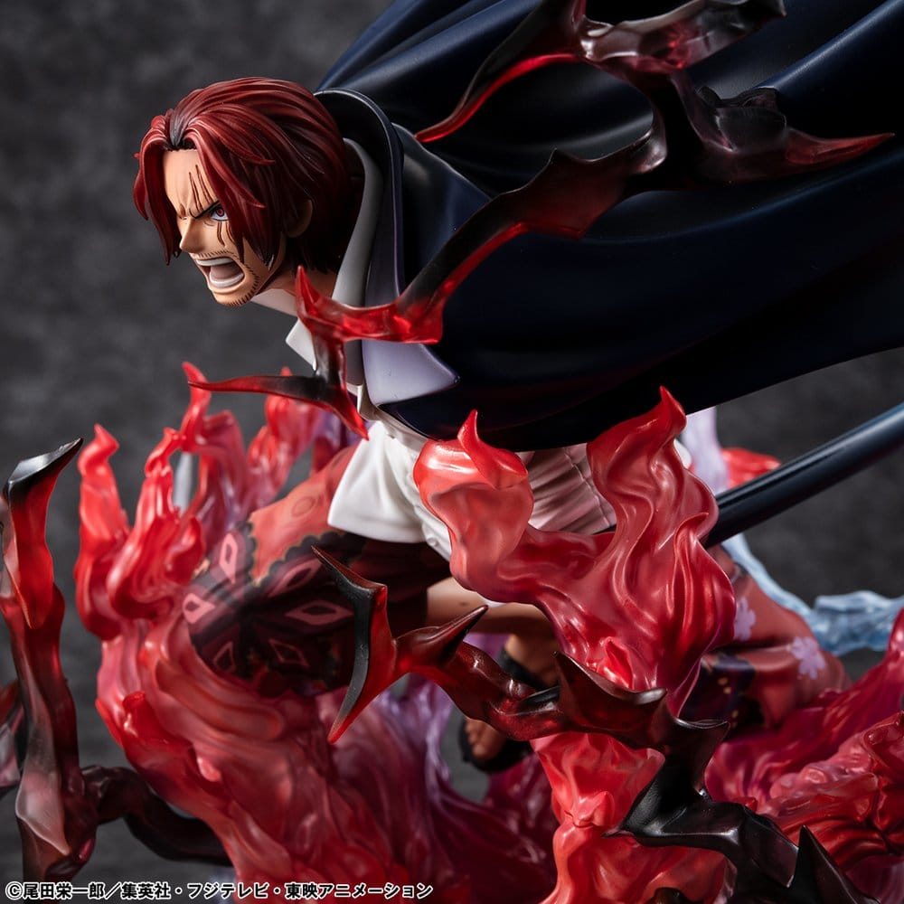 One Piece statuette PVC P.O.P. SA-MAXIMUM Leader of Red Hair Pirates Red-Haired Shanks Kamusari 25 cm
