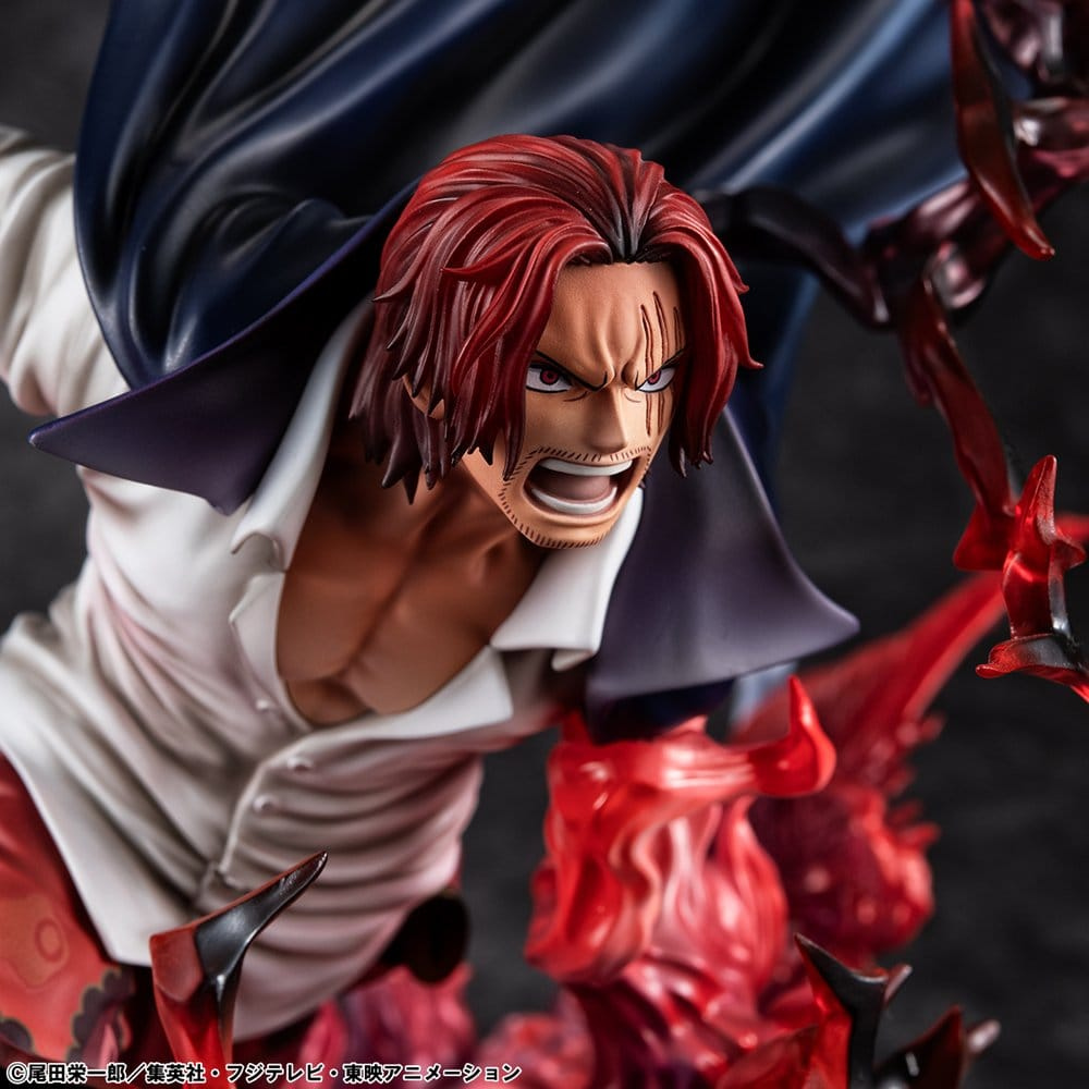 One Piece statuette PVC P.O.P. SA-MAXIMUM Leader of Red Hair Pirates Red-Haired Shanks Kamusari 25 cm