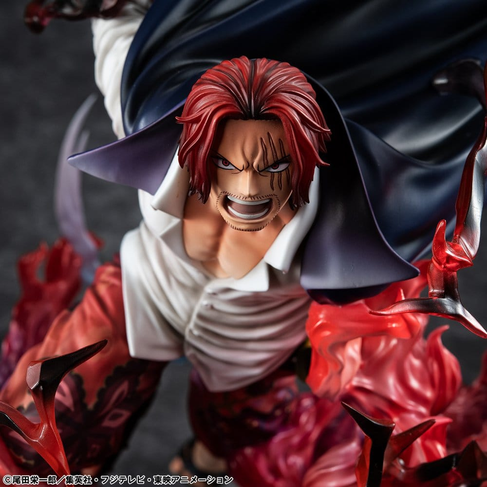One Piece statuette PVC P.O.P. SA-MAXIMUM Leader of Red Hair Pirates Red-Haired Shanks Kamusari 25 cm