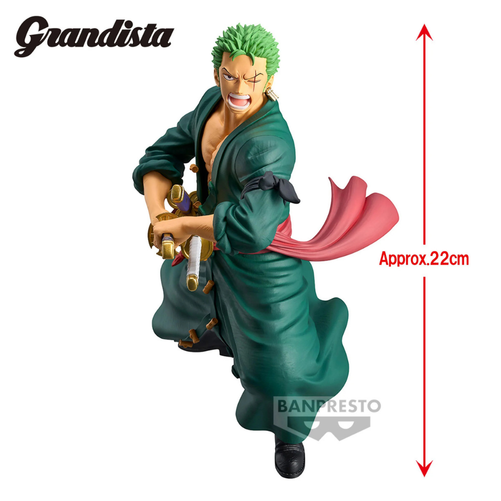 ONE PIECE - Roronoa Zoro - Figurine Grandista 22cm