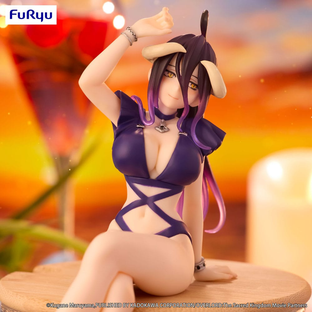 Overlord statuette PVC Noodle Stopper Albedo Swimsuit Dark Purple Color Ver. 16 cm