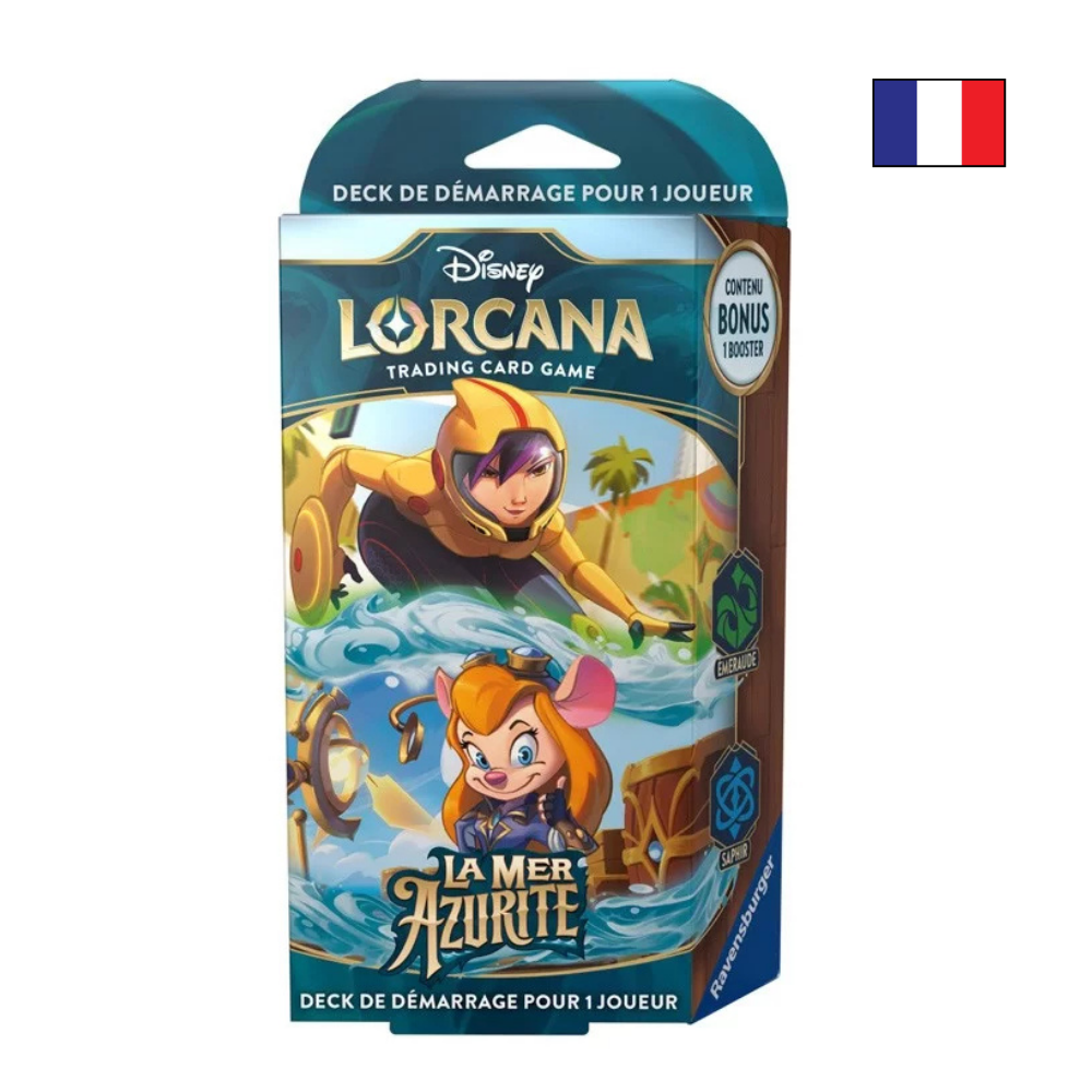 Deck De Démarrage Lorcana Chapitre 6 La Mer Azurite Saphir & Emeraude