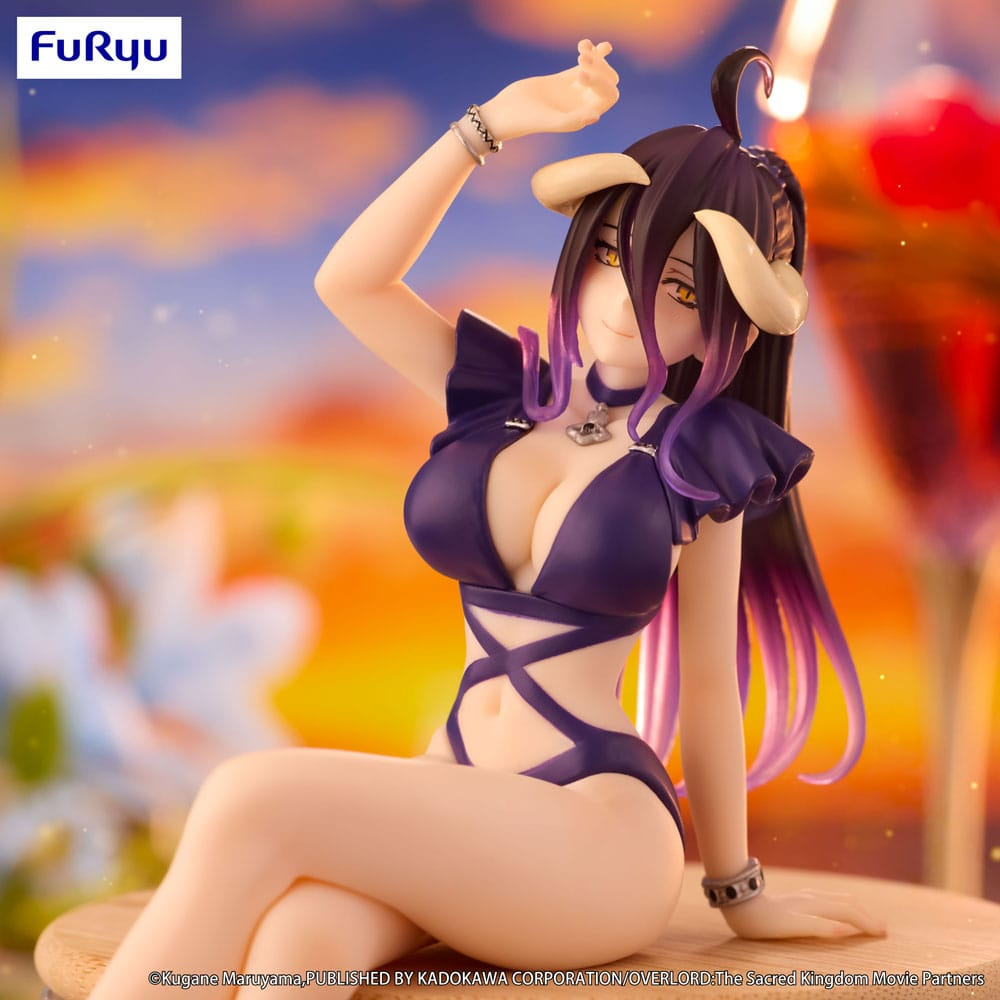 Overlord statuette PVC Noodle Stopper Albedo Swimsuit Dark Purple Color Ver. 16 cm