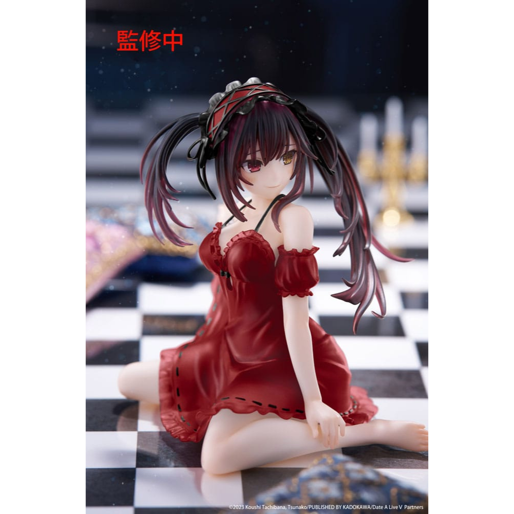 Date A Live V statuette PVC Desktop Cute Figure Kurumi Tokisaki Nightwear Ver. Renewal 13 cm