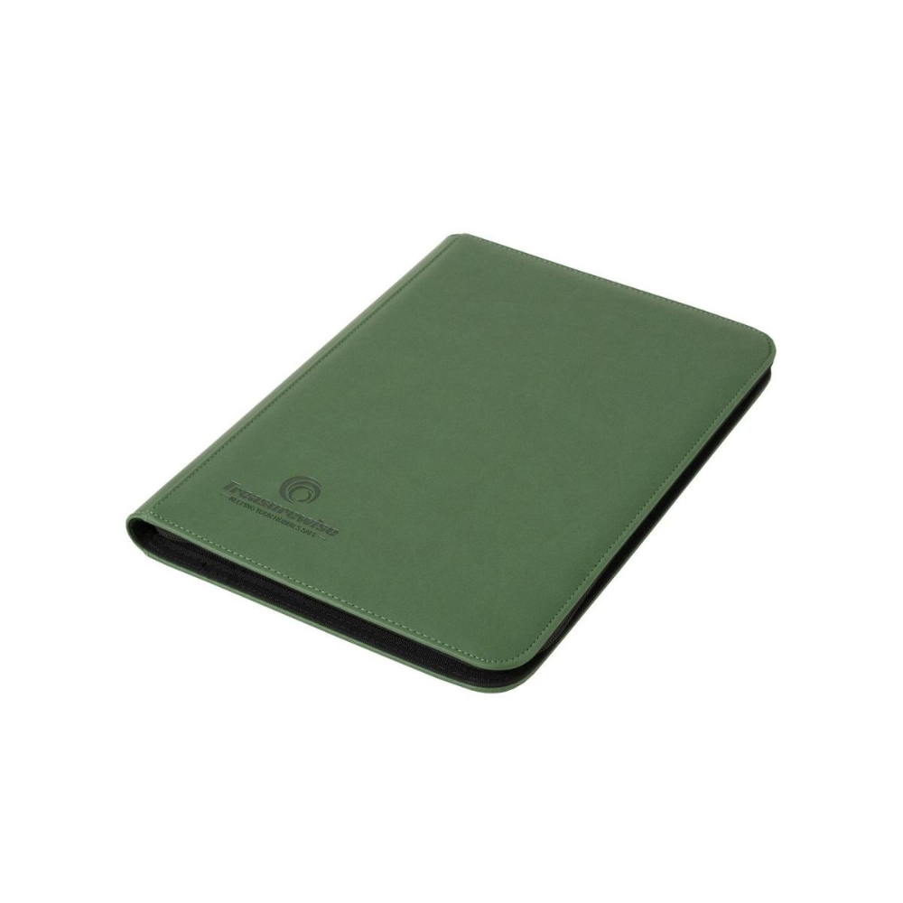 TreasureWise - WiseGuard Zip Binder 9 cases - Vert