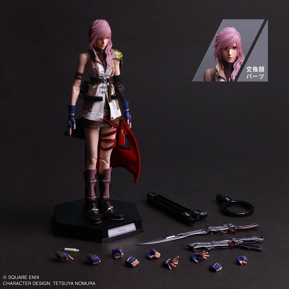 Final Fantasy XIII Play Arts Shin figurine Lightning 26 cm